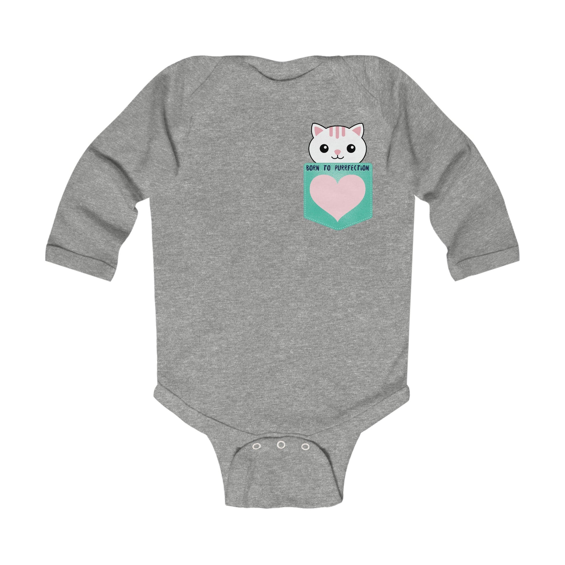Adorable Kitty Baby Onesie Cute Cat Print Infant Romper, Cute Baby Onesie: The Perfect Gift for Baby Showers and Birthdays Catvibesbylizanne
